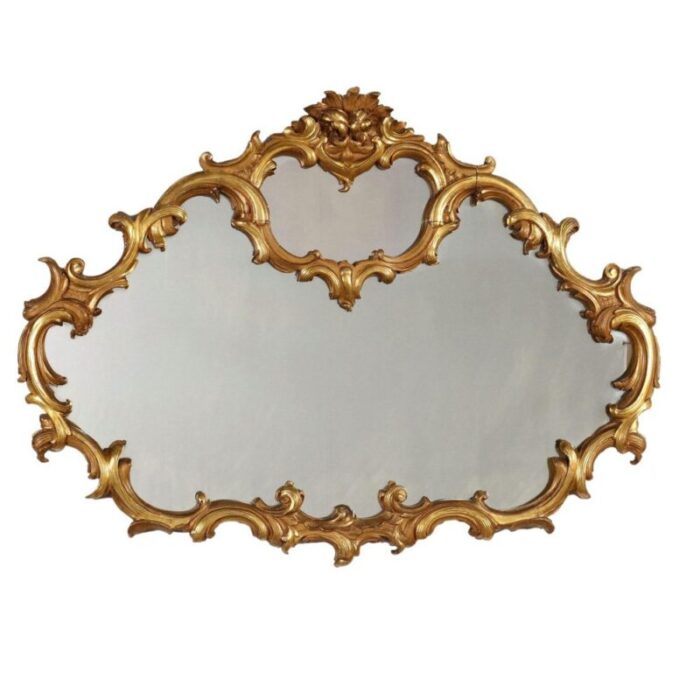 mirror with carved and gilded frame 1