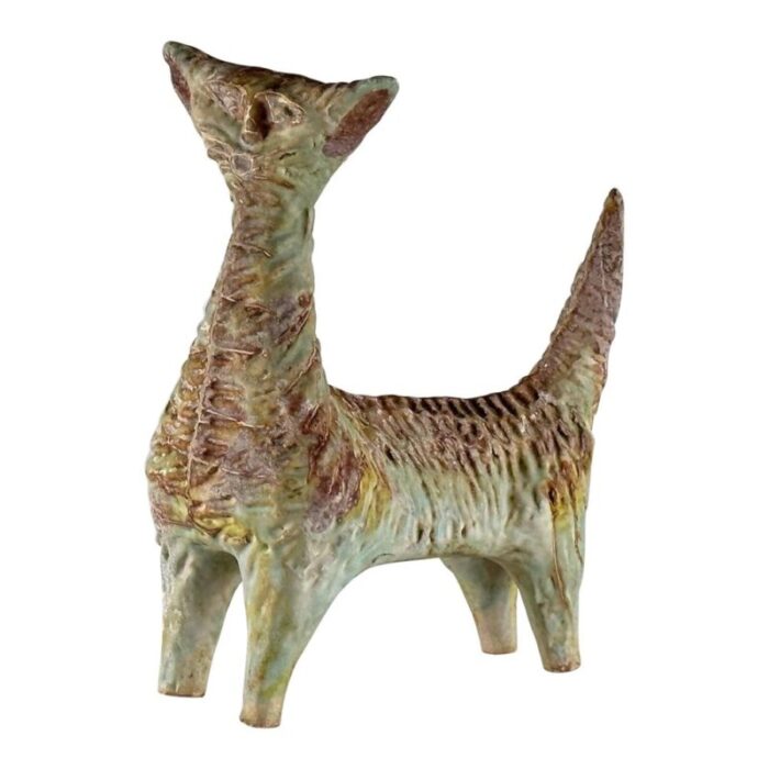 mitri ceramic cat by giovan battista 1950s 1