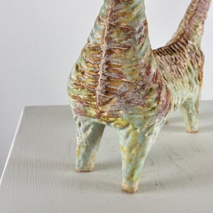 mitri ceramic cat by giovan battista 1950s 10