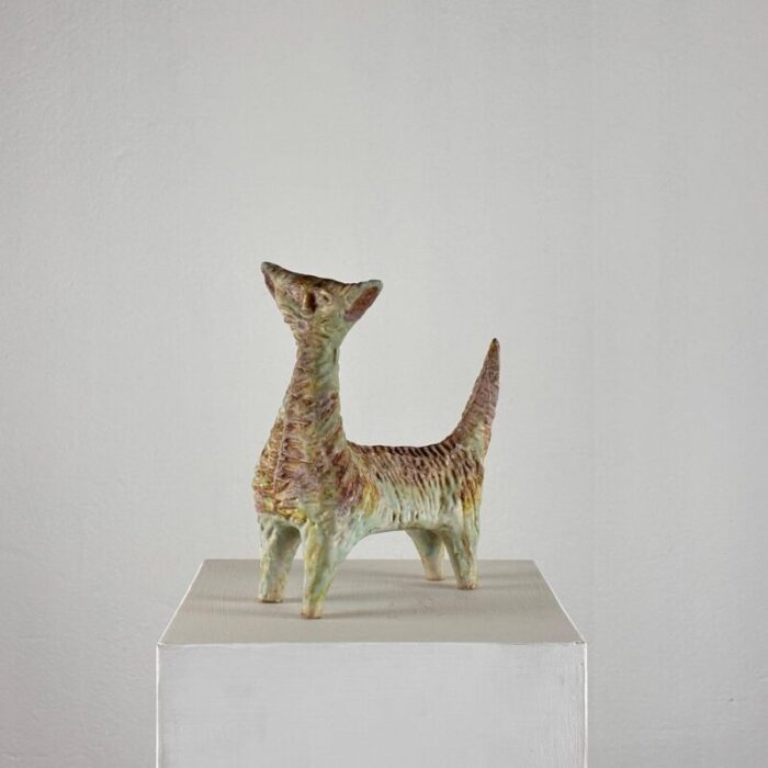 mitri ceramic cat by giovan battista 1950s 2