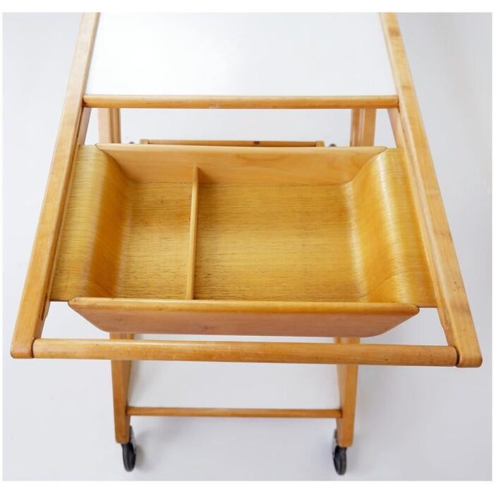 mobilo pe03 serving trolley attributed to cees braakman for pastoe 1950s 0556