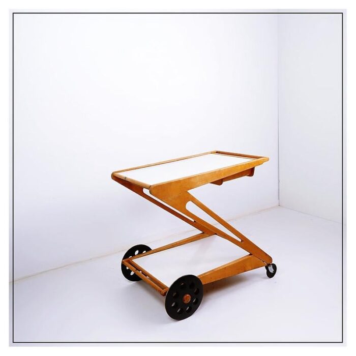 mobilo pe03 serving trolley attributed to cees braakman for pastoe 1950s 2053