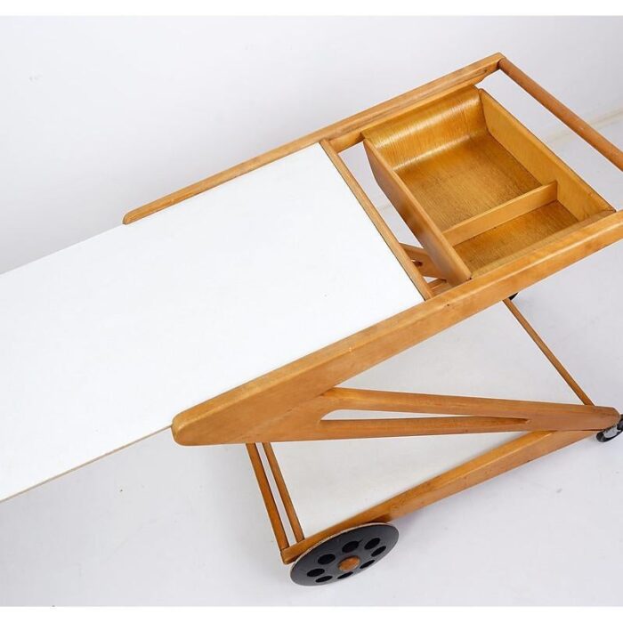 mobilo pe03 serving trolley attributed to cees braakman for pastoe 1950s 3981