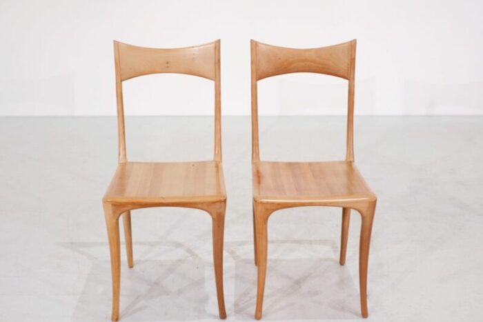 model chumbera segunda dining chairs attributed to roberto lazzeroni for ceccotti 1980s set of 8 9076