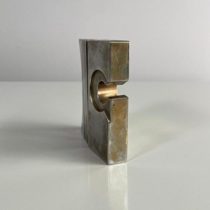 modern brutalist italian metal sculpture by edmondo cirillo 1970s 4365