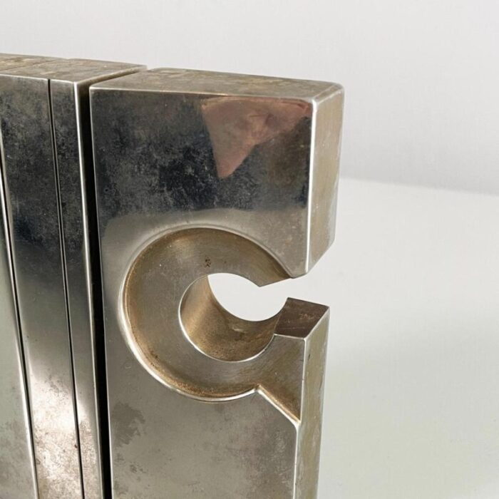 modern brutalist italian metal sculpture by edmondo cirillo 1970s 5802