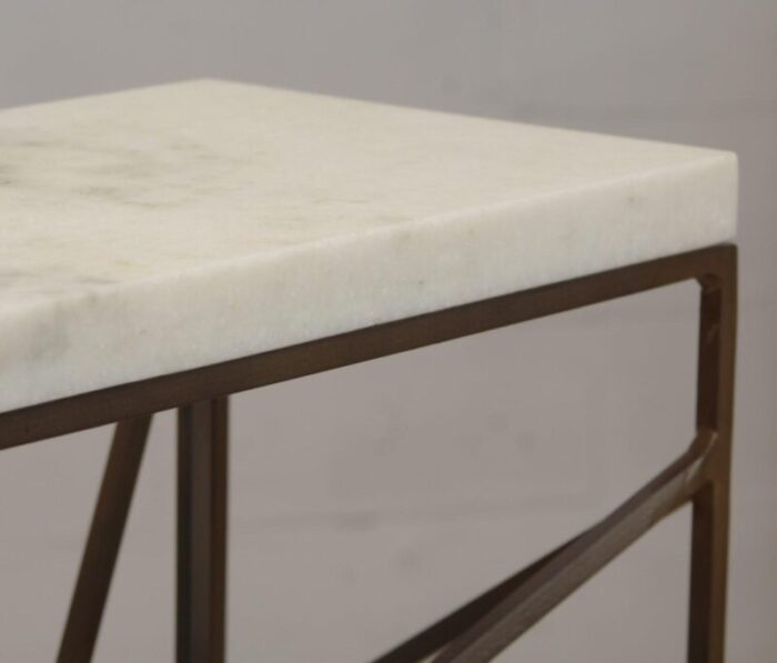 modern iron marble console 7803