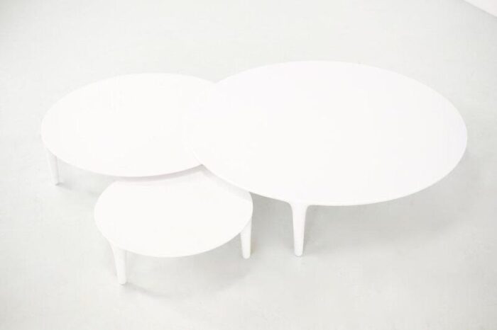 modern tripod nesting tables attributed to wolfgang bregentzer belgium set of 3 3613