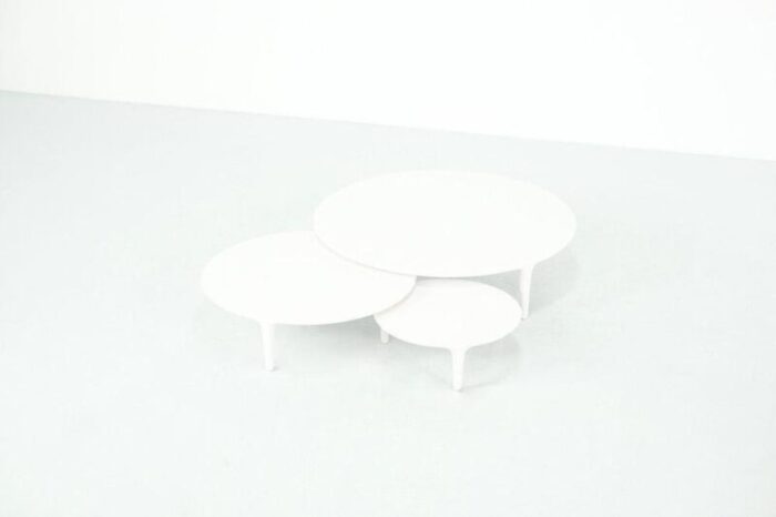 modern tripod nesting tables attributed to wolfgang bregentzer belgium set of 3 7972