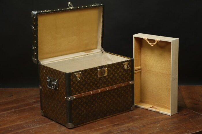 monogrammed shoe trunk by louis vuitton for louis vuitton 1910s 2