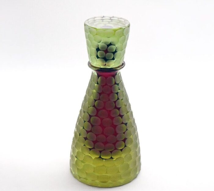 murano glass bottle by mariano moro 1990s 13