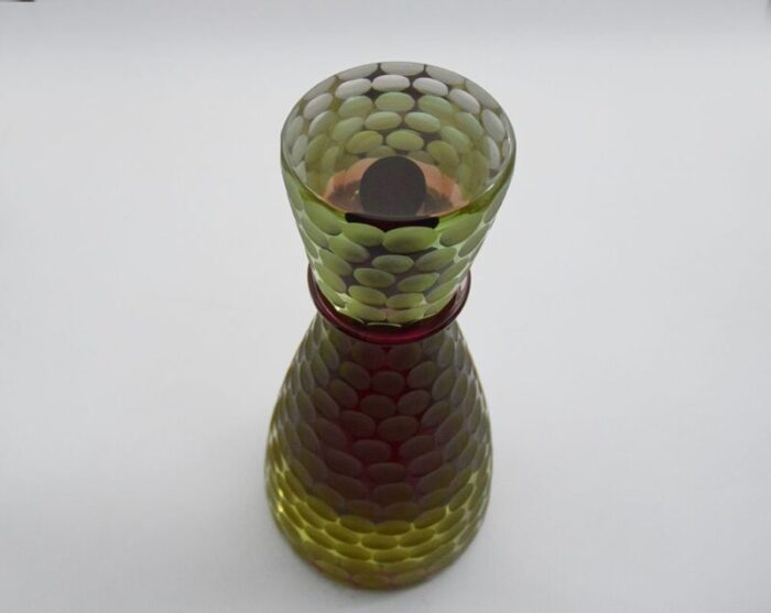 murano glass bottle by mariano moro 1990s 2