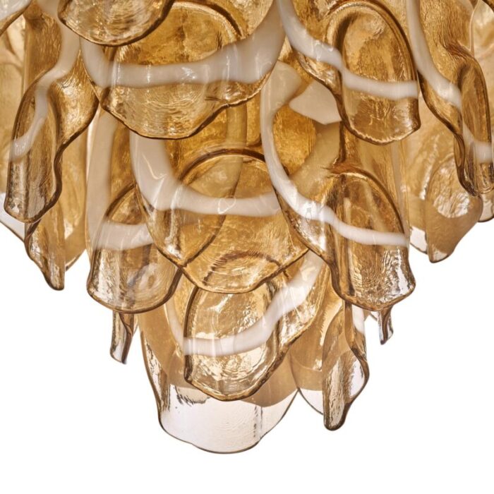 murano glass organic chandelier 2180