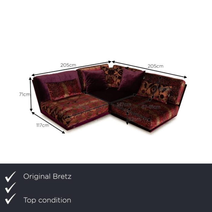 napali fabric corner sofa from bretz 7756