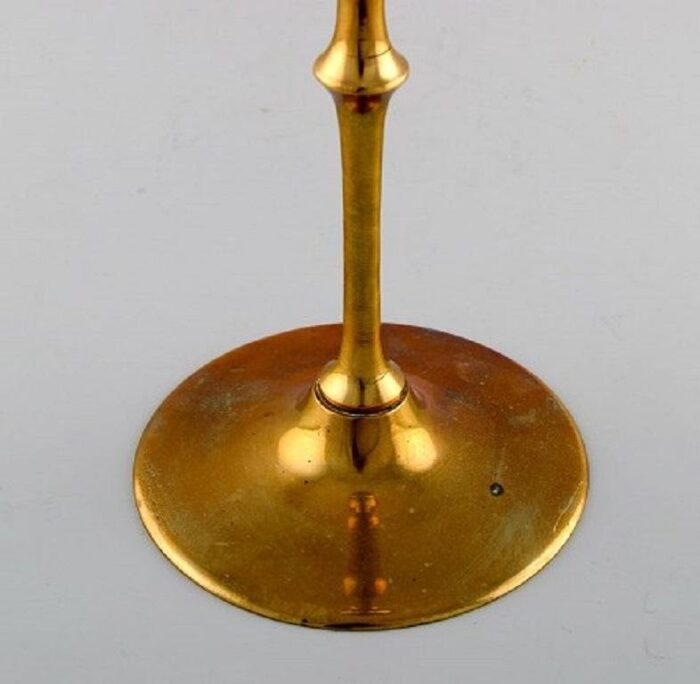 number 1918 2006 hurricane candleholder in brass by bjorn wiinblad 1970s 6