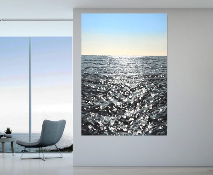 ocean sky light 2 original contemporary painting 3978