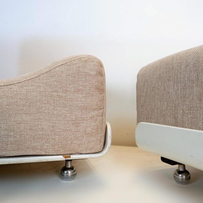 orbis modular lounge chairs attributed to luigi colani for cor 1970s set of 2 0795