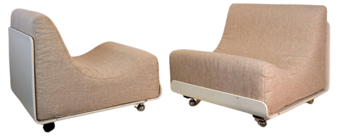 orbis modular lounge chairs attributed to luigi colani for cor 1970s set of 2 2632