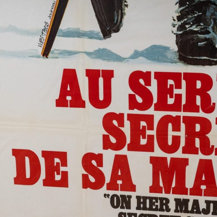 original french release james bond on her majestys secret service posters 1969 set of 2 23