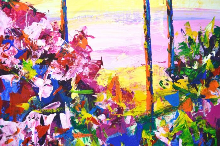 palm trees 9 original contemporary painting 1330