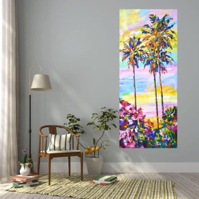 palm trees 9 original contemporary painting 4467