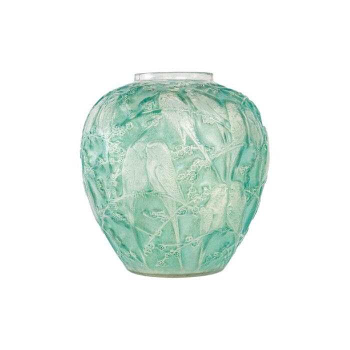 parakeets vase by rene lalique 1919 7431