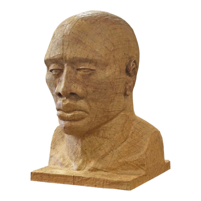 paul haskin signed monumental bust sculpture 3767