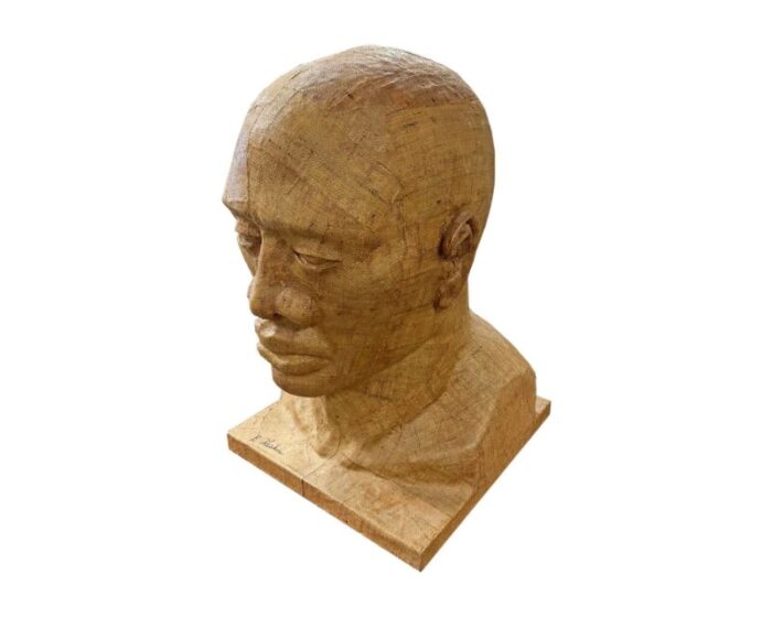 paul haskin signed monumental bust sculpture 5171