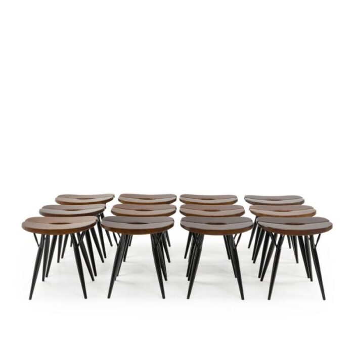 pirrka stools by ilmari tapiovaara for artek finland 2000s set of 2 1395