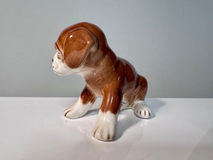 porcelain beagle puppy dog figurine from goebel west germany 1960s 5