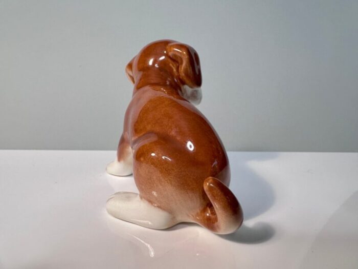 porcelain beagle puppy dog figurine from goebel west germany 1960s 7