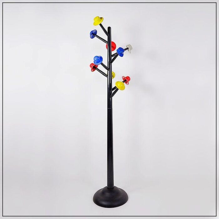 postmodern albero dei cappelli coat stand by ugo nespolo for origlia 1978 0726