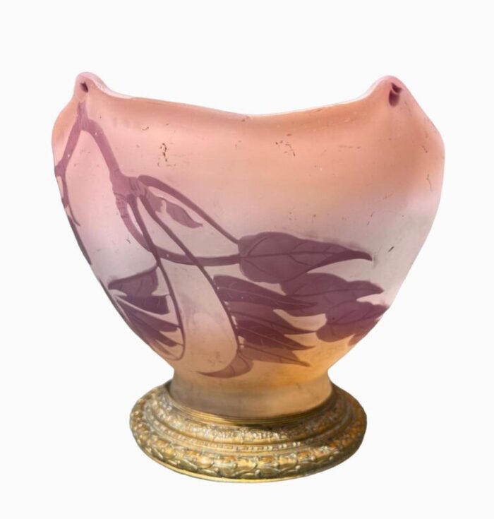 purple vase or cup by emile galle 6