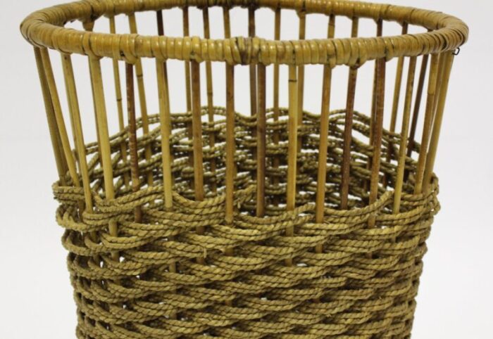 rattan waste paper basket 3