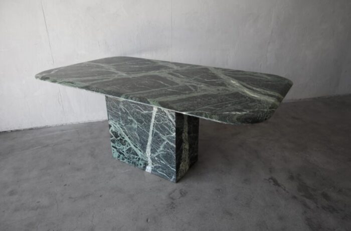 rectangular verde green marble dining table 0279