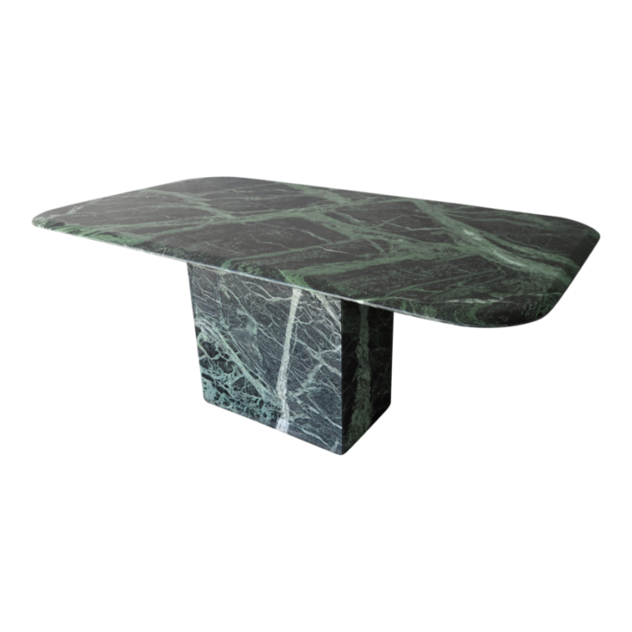 rectangular verde green marble dining table 6184