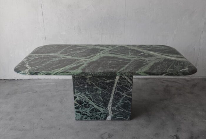 rectangular verde green marble dining table 7572