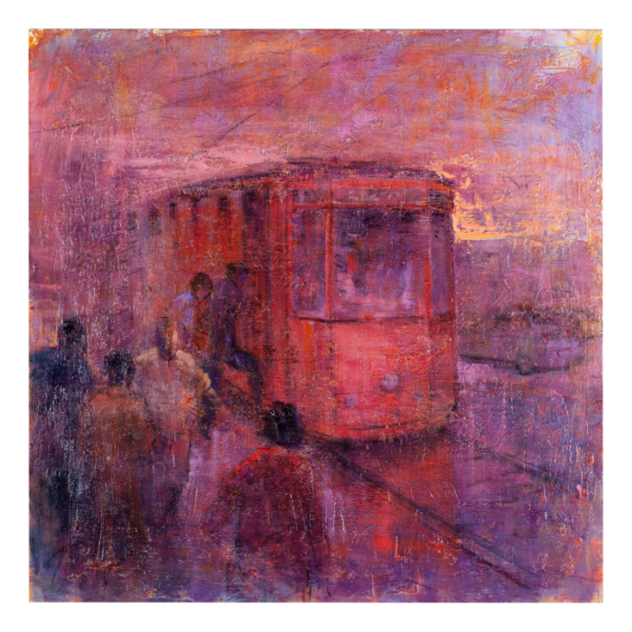 renato criscuolo the train oil on canvas 2009 1116