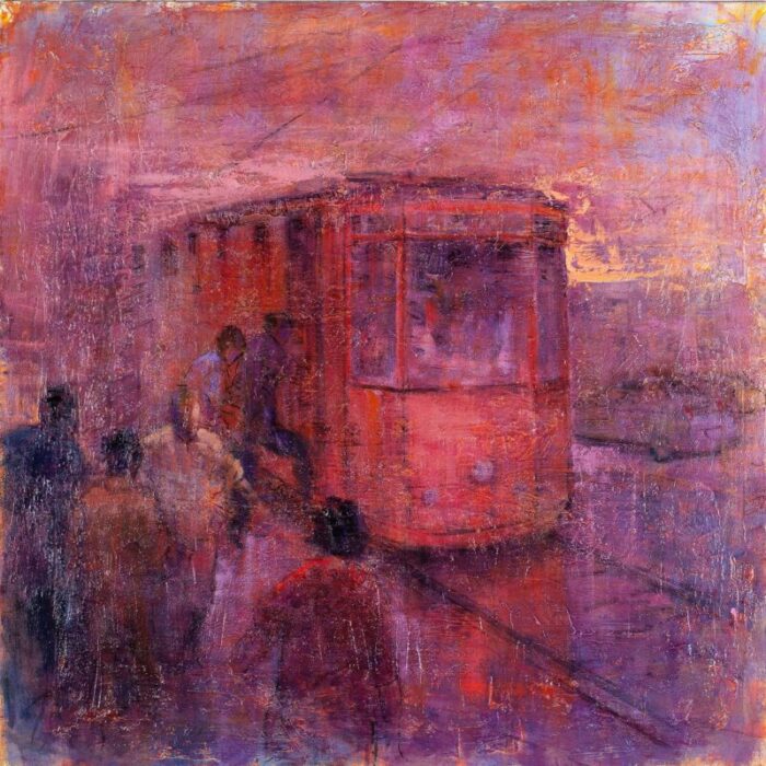 renato criscuolo the train oil on canvas 2009 9528