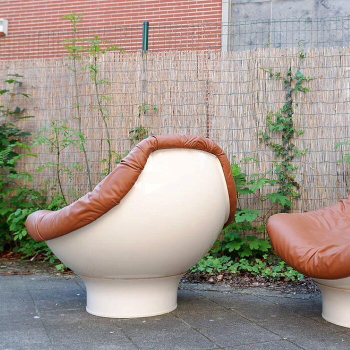 rodica lounge chairs attributed to mario brunu for comfort italy 1970s 5435