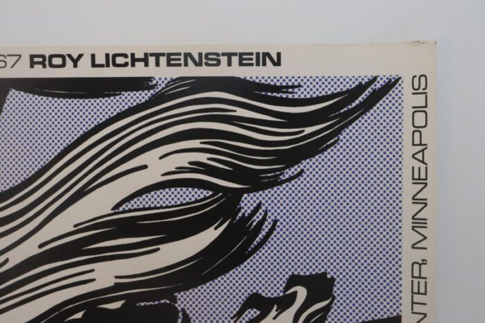 roy lichtenstein brushstrokes at pasadena art museum poster 1967 lithograph 5