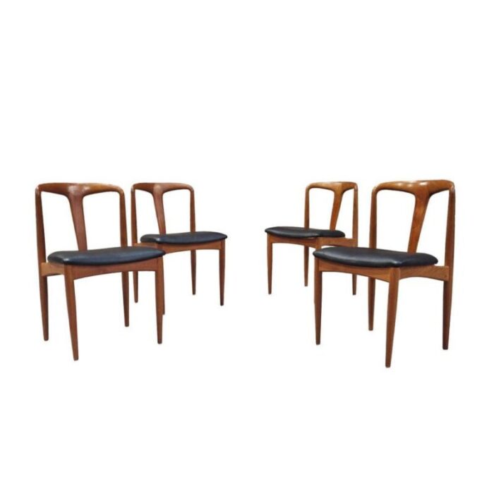 scandinavian juliane dining chairs attributed to johannes andersen denmark 1960s set of 4 2245