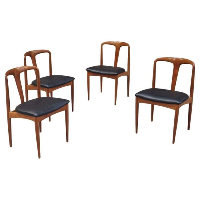 scandinavian juliane dining chairs attributed to johannes andersen denmark 1960s set of 4 7383