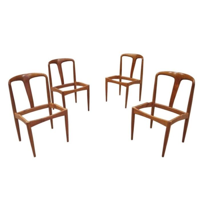 scandinavian juliane dining chairs attributed to johannes andersen denmark 1960s set of 4 9843