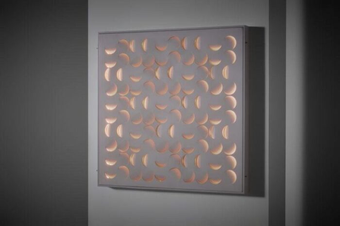 sculptural light panel by giacomo benevelli arabesco italy 1967 1