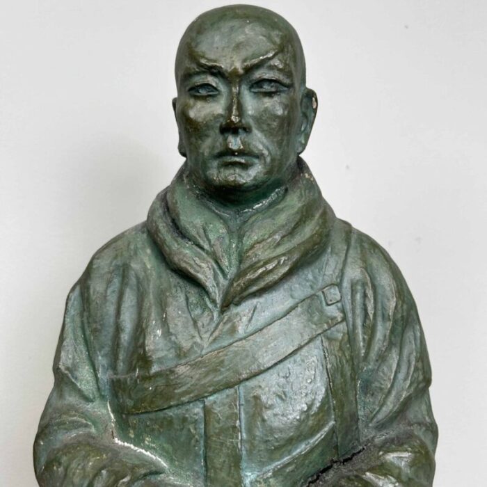 shinran buddhist monk statue taisho period japan 1920s 14