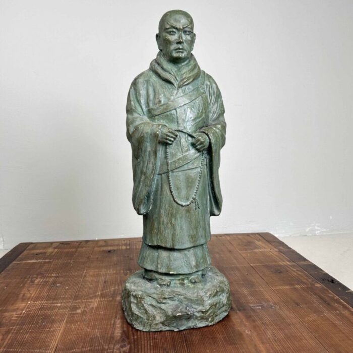 shinran buddhist monk statue taisho period japan 1920s 2