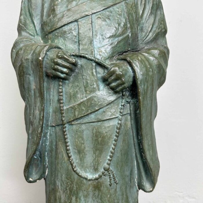 shinran buddhist monk statue taisho period japan 1920s 7