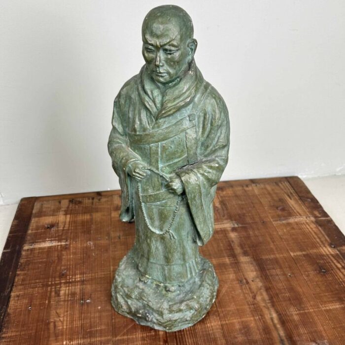 shinran buddhist monk statue taisho period japan 1920s 9