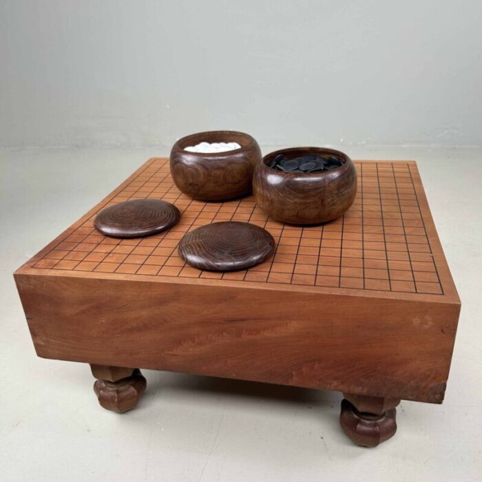 showa period complete go game board goban kaya japan 1950s 2